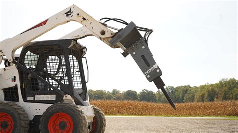 best skid steer hydraulic breaker|skid steer with jackhammer rental.